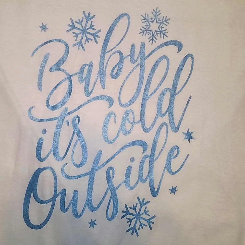New! Unisex Baby it's cold outside T-shirt